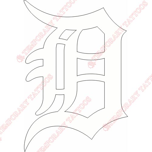 Detroit Tigers Customize Temporary Tattoos Stickers NO.1578